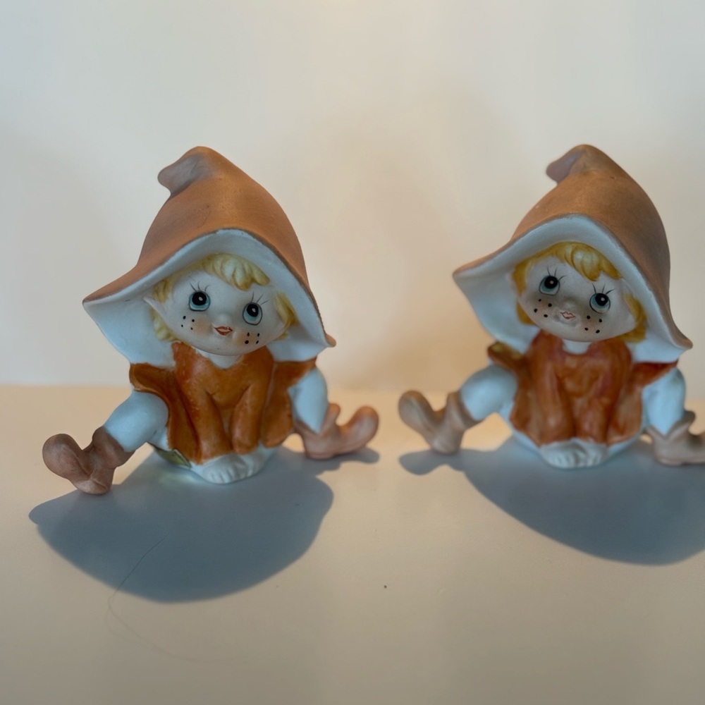 Homco Porcelain Pixie Elf  Vintage
